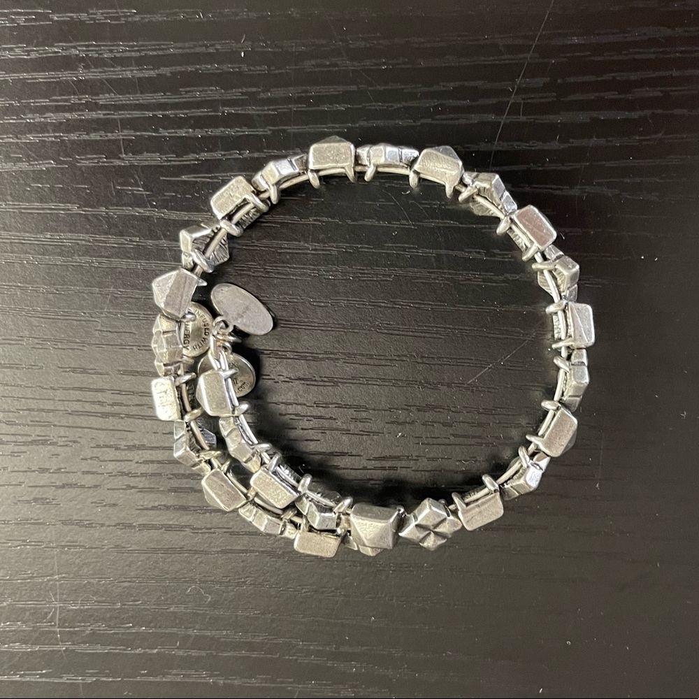 Alex and Ani silver tone bracelet wrap